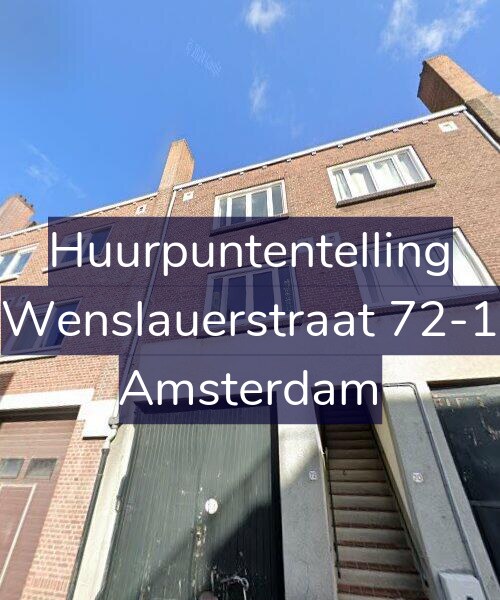 Foto gevel Huurpuntentelling voor Wenslauerstraat 72-1, Amsterdam