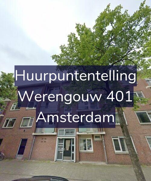 Foto gevel Huurpuntentelling voor Werengouw 401, Amsterdam