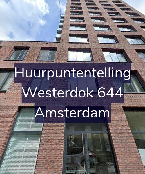 Foto gevel Huurpuntentelling voor Westerdok 644, Amsterdam