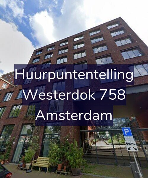 Foto gevel Huurpuntentelling voor Westerdok 758, Amsterdam