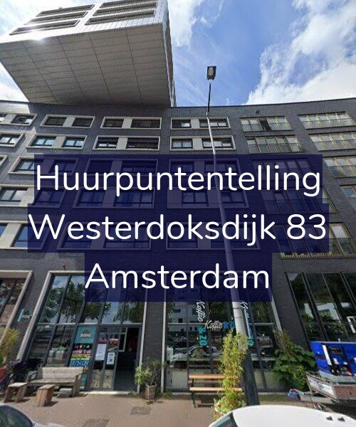 Foto gevel Huurpuntentelling voor Westerdoksdijk 83, Amsterdam