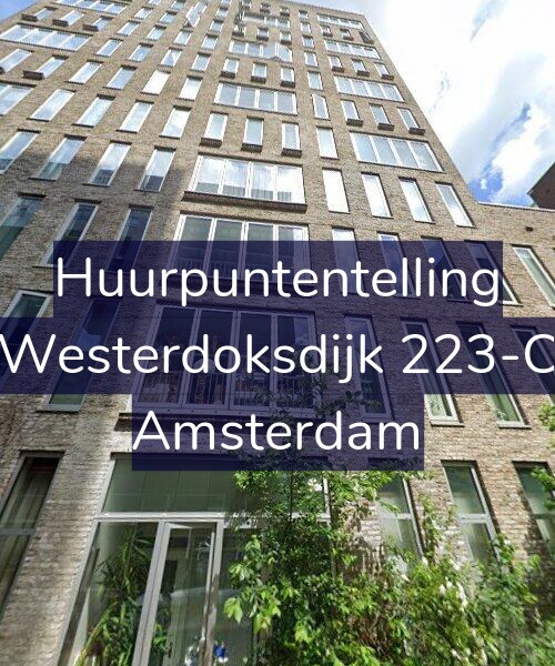 Foto gevel Huurpuntentelling voor Westerdoksdijk 223-C, Amsterdam
