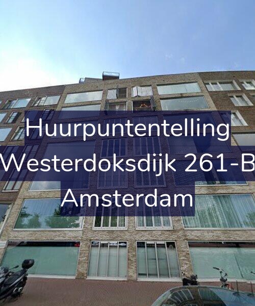 Foto gevel Huurpuntentelling voor Westerdoksdijk 261-B, Amsterdam