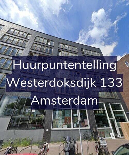 Foto gevel Huurpuntentelling voor Westerdoksdijk 133, Amsterdam