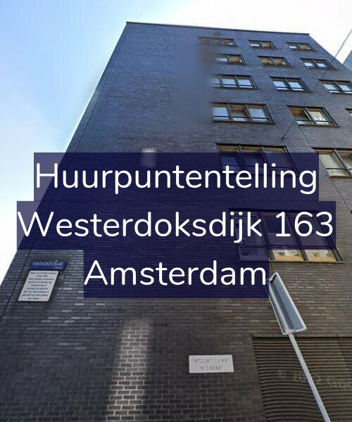 Foto gevel Huurpuntentelling voor Westerdoksdijk 163, Amsterdam