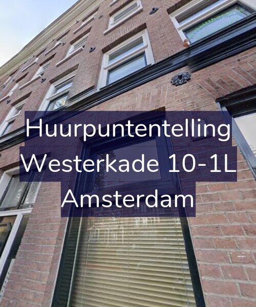 Foto gevel Huurpuntentelling voor Westerkade 10-1L, Amsterdam