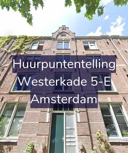 Foto gevel Huurpuntentelling voor Westerkade 5-E, Amsterdam