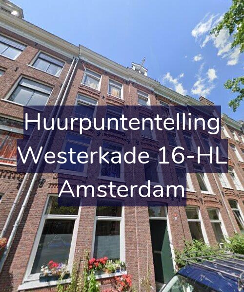 Foto gevel Huurpuntentelling voor Westerkade 16-HL, Amsterdam