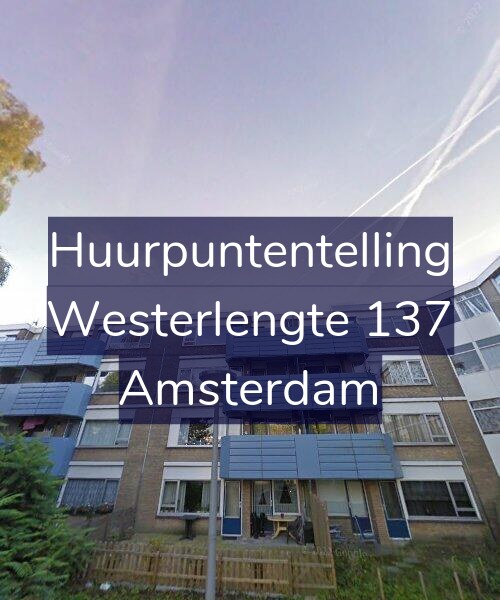 Foto gevel Huurpuntentelling voor Westerlengte 137, Amsterdam