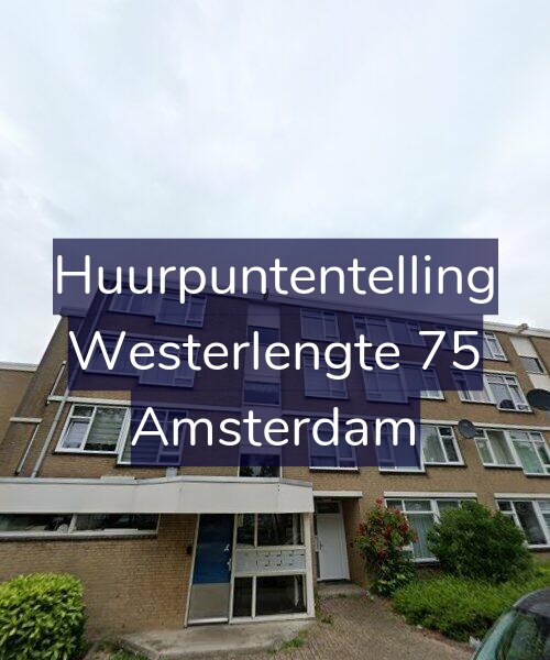 Foto gevel Huurpuntentelling voor Westerlengte 75, Amsterdam