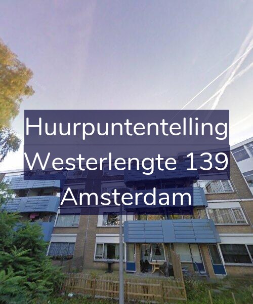 Foto gevel Huurpuntentelling voor Westerlengte 139, Amsterdam