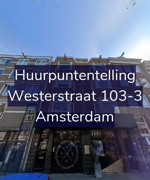 Foto gevel Huurpuntentelling voor Westerstraat 103-3, Amsterdam