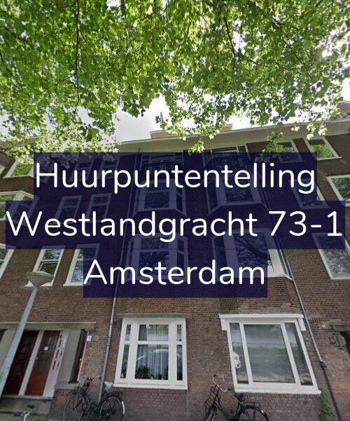 Foto gevel Huurpuntentelling voor Westlandgracht 73-1, Amsterdam
