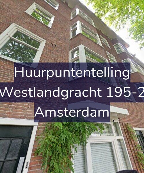 Foto gevel Huurpuntentelling voor Westlandgracht 195-2, Amsterdam