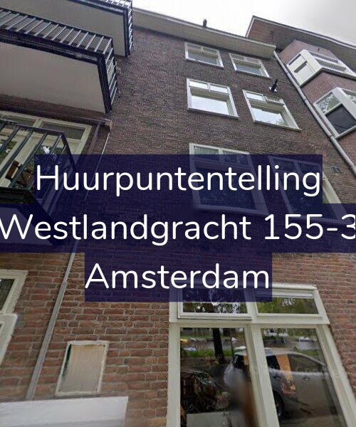 Foto gevel Huurpuntentelling voor Westlandgracht 155-3, Amsterdam