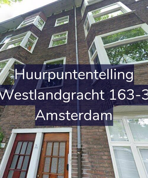 Foto gevel Huurpuntentelling voor Westlandgracht 163-3, Amsterdam