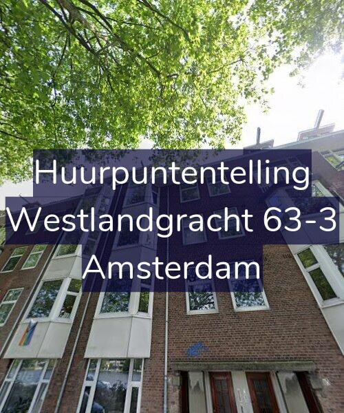 Foto gevel Huurpuntentelling voor Westlandgracht 63-3, Amsterdam