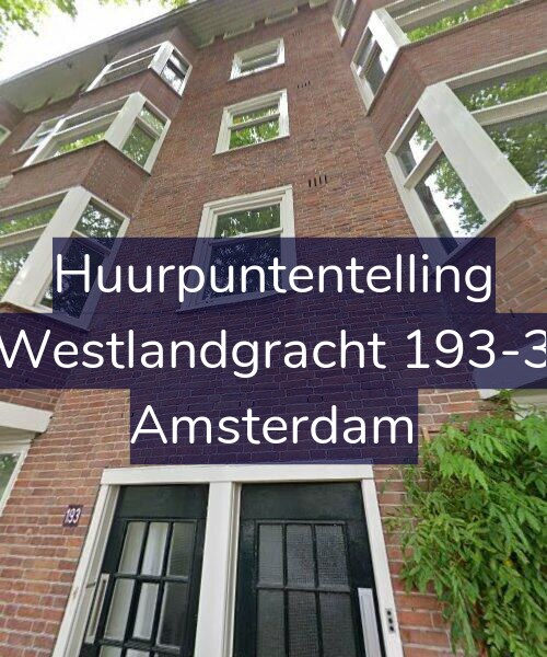 Foto gevel Huurpuntentelling voor Westlandgracht 193-3, Amsterdam