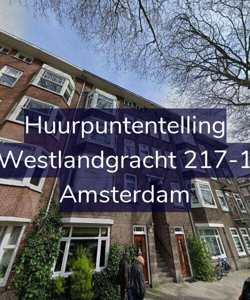 Foto gevel Huurpuntentelling voor Westlandgracht 217-1, Amsterdam