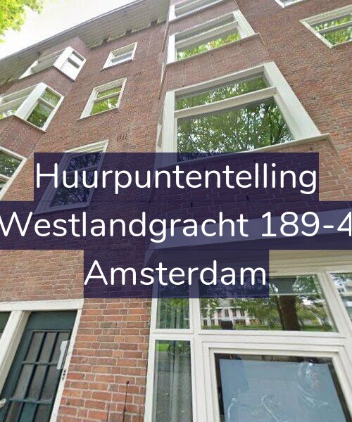 Foto gevel Huurpuntentelling voor Westlandgracht 189-4, Amsterdam