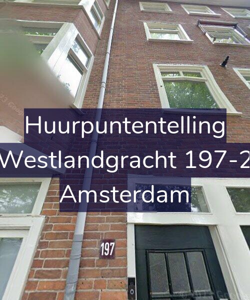 Foto gevel Huurpuntentelling voor Westlandgracht 197-2, Amsterdam