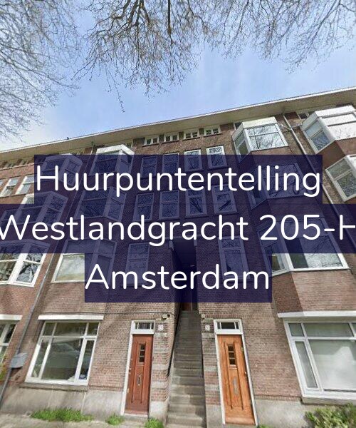 Foto gevel Huurpuntentelling voor Westlandgracht 205-H, Amsterdam