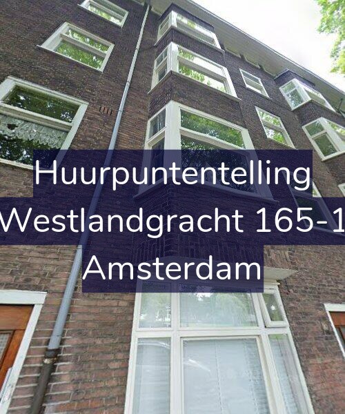 Foto gevel Huurpuntentelling voor Westlandgracht 165-1, Amsterdam