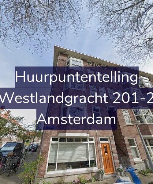 Foto gevel Huurpuntentelling voor Westlandgracht 201-2, Amsterdam