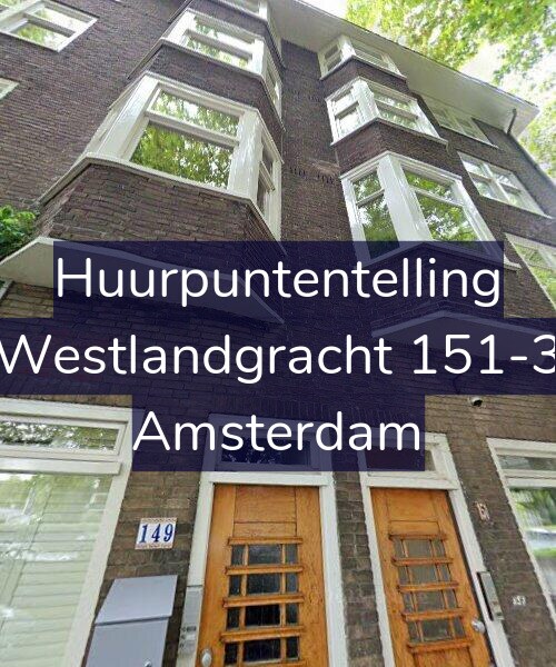 Foto gevel Huurpuntentelling voor Westlandgracht 151-3, Amsterdam