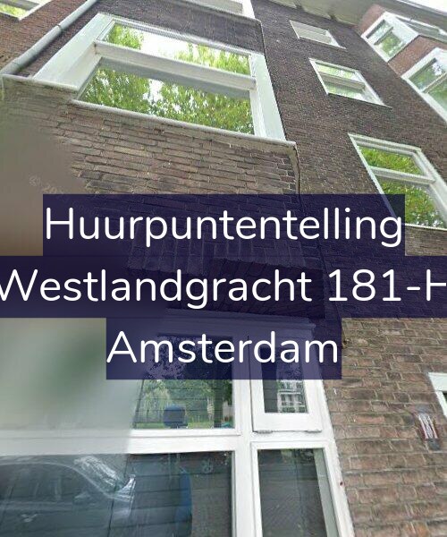Foto gevel Huurpuntentelling voor Westlandgracht 181-H, Amsterdam