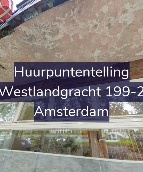 Foto gevel Huurpuntentelling voor Westlandgracht 199-2, Amsterdam