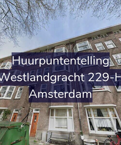 Foto gevel Huurpuntentelling voor Westlandgracht 229-H, Amsterdam