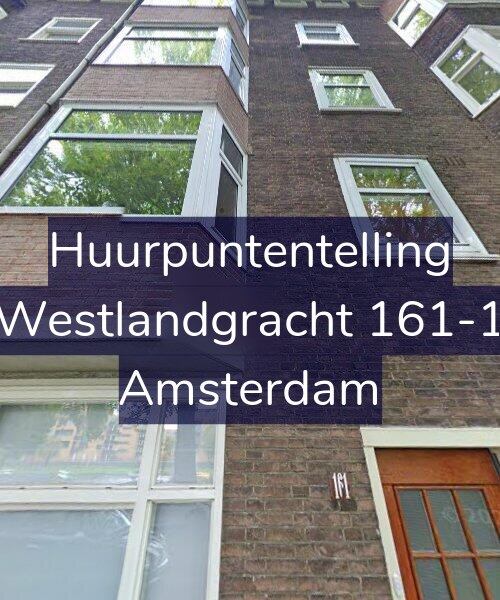 Foto gevel Huurpuntentelling voor Westlandgracht 161-1, Amsterdam