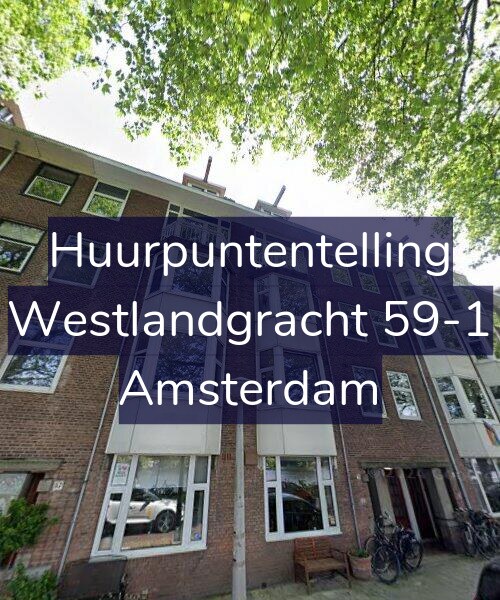 Foto gevel Huurpuntentelling voor Westlandgracht 59-1, Amsterdam