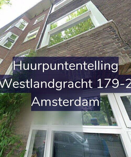Foto gevel Huurpuntentelling voor Westlandgracht 179-2, Amsterdam