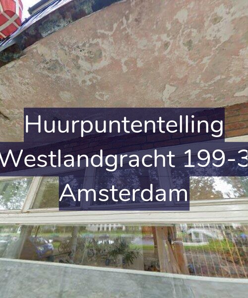 Foto gevel Huurpuntentelling voor Westlandgracht 199-3, Amsterdam