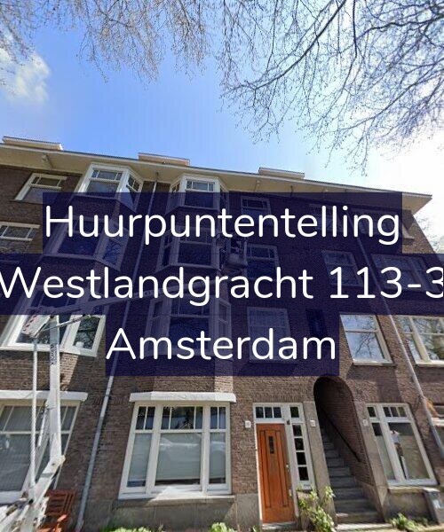 Foto gevel Huurpuntentelling voor Westlandgracht 113-3, Amsterdam
