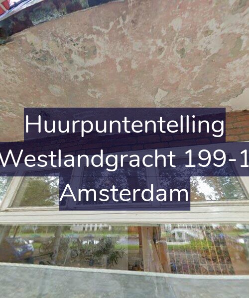 Foto gevel Huurpuntentelling voor Westlandgracht 199-1, Amsterdam