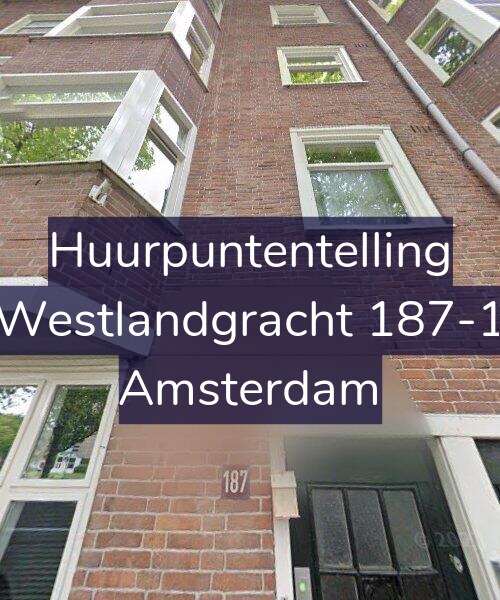 Foto gevel Huurpuntentelling voor Westlandgracht 187-1, Amsterdam