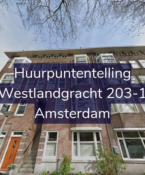 Foto gevel Huurpuntentelling voor Westlandgracht 203-1, Amsterdam