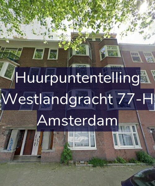 Foto gevel Huurpuntentelling voor Westlandgracht 77-H, Amsterdam