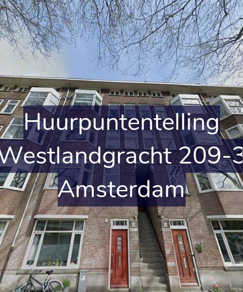 Foto gevel Huurpuntentelling voor Westlandgracht 209-3, Amsterdam