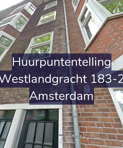 Foto gevel Huurpuntentelling voor Westlandgracht 183-2, Amsterdam