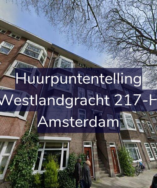 Foto gevel Huurpuntentelling voor Westlandgracht 217-H, Amsterdam