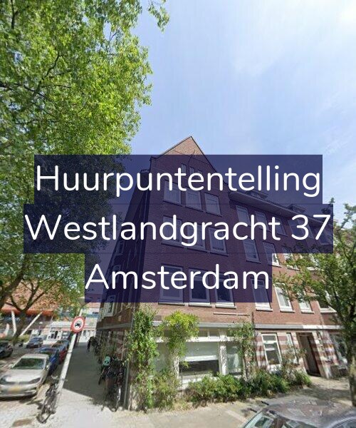 Foto gevel Huurpuntentelling voor Westlandgracht 37, Amsterdam