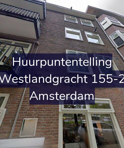 Foto gevel Huurpuntentelling voor Westlandgracht 155-2, Amsterdam