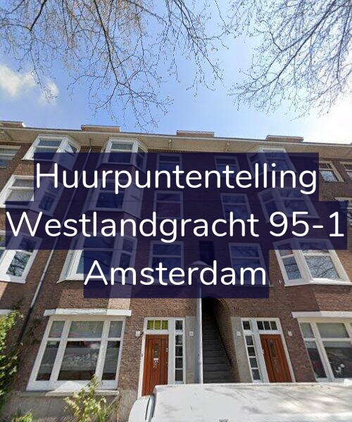 Foto gevel Huurpuntentelling voor Westlandgracht 95-1, Amsterdam