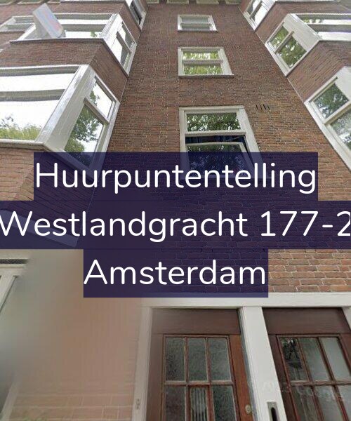 Foto gevel Huurpuntentelling voor Westlandgracht 177-2, Amsterdam