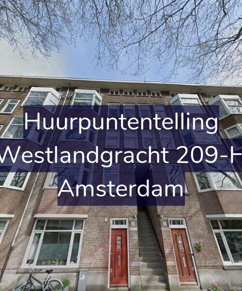 Foto gevel Huurpuntentelling voor Westlandgracht 209-H, Amsterdam