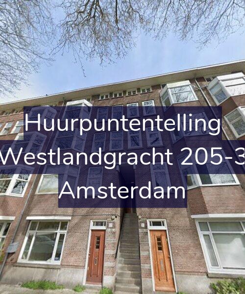 Foto gevel Huurpuntentelling voor Westlandgracht 205-3, Amsterdam